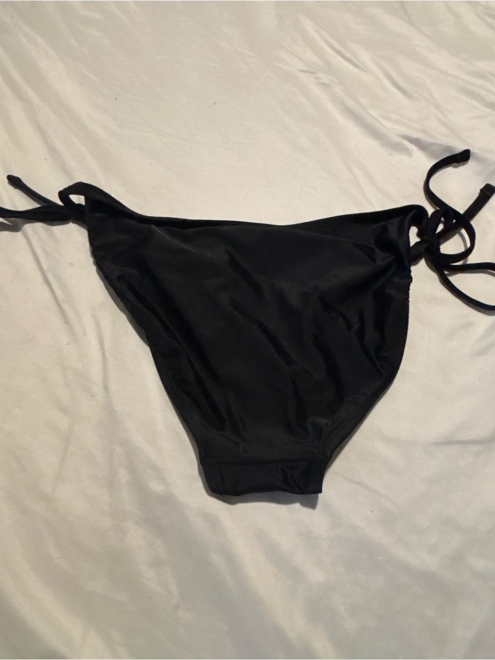 Shade & Shore Black Tie-Side Bikini Bottom - Picture 2 of 3
